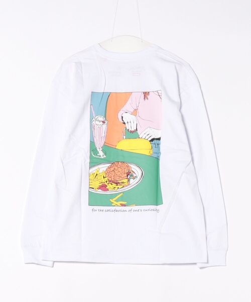 Naked Rust and other POEMS（ネイキッドラストアンドアザーポエムス）の「《POEMS》手書き風バックプリントロングスリーブ（Tシャツ/カットソー・レディース・ホワイト/ブラック/ベージュ・MEDIUM/LARGE）」の4枚目の写真