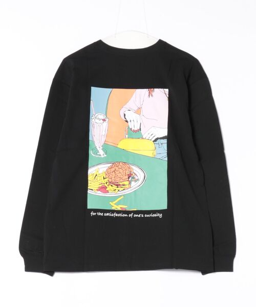 Naked Rust and other POEMS（ネイキッドラストアンドアザーポエムス）の「《POEMS》手書き風バックプリントロングスリーブ（Tシャツ/カットソー・レディース・ホワイト/ブラック/ベージュ・MEDIUM/LARGE）」の5枚目の写真