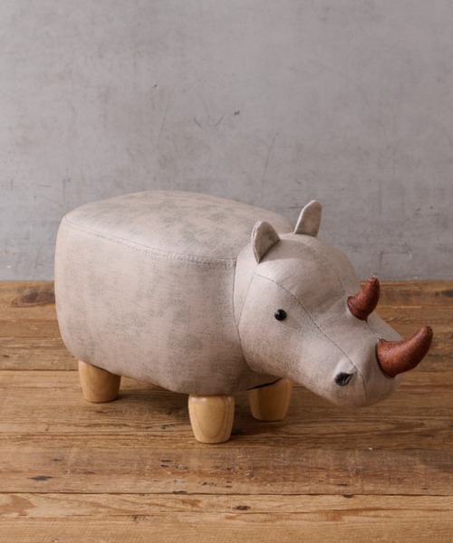 アニマル モチーフ スツール かば サイ