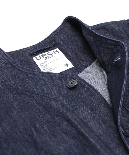 【セール】J1970 フレンチツールジャケット【URCH】（ノーカラージャケット）｜URCH RNA（アーチ アールエヌエー）