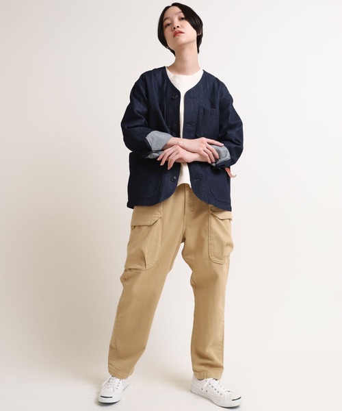 【セール】J1970 フレンチツールジャケット【URCH】（ノーカラージャケット）｜URCH RNA（アーチ アールエヌエー）