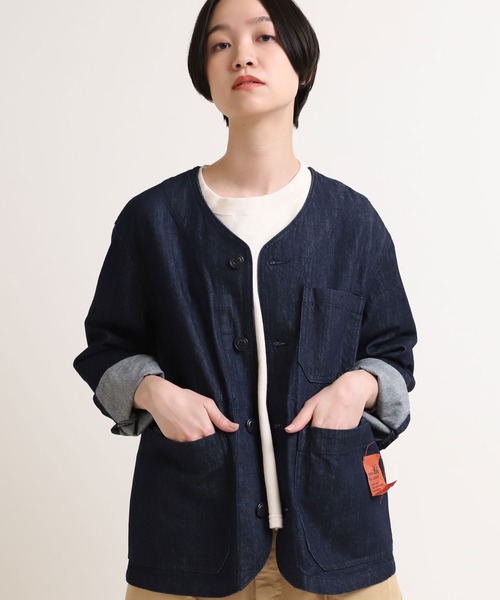 【セール】J1970 フレンチツールジャケット【URCH】（ノーカラージャケット）｜URCH RNA（アーチ アールエヌエー）