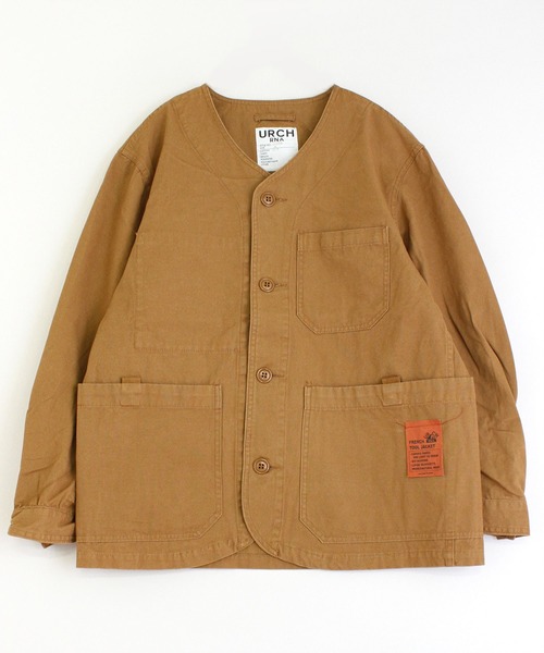 【セール】J1970 フレンチツールジャケット【URCH】（ノーカラージャケット）｜URCH RNA（アーチ アールエヌエー）