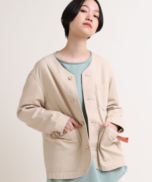 【セール】J1970 フレンチツールジャケット【URCH】（ノーカラージャケット）｜URCH RNA（アーチ アールエヌエー）