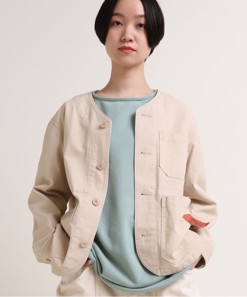 【セール】J1970 フレンチツールジャケット【URCH】（ノーカラージャケット）｜URCH RNA（アーチ アールエヌエー）