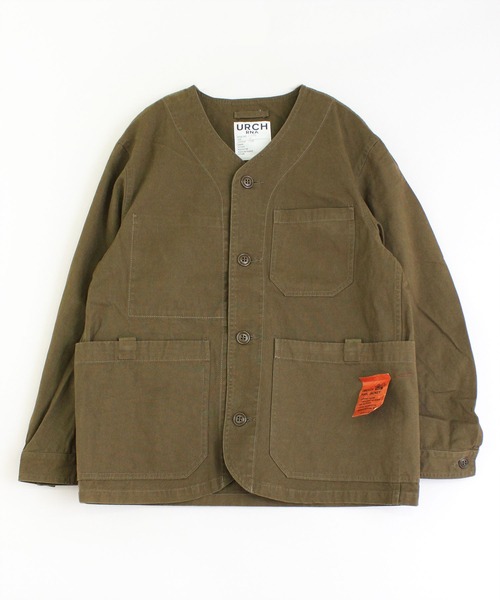 【セール】J1970 フレンチツールジャケット【URCH】（ノーカラージャケット）｜URCH RNA（アーチ アールエヌエー）