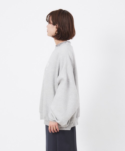 REMI RELIEF(レミレリーフ)の「【REMI RELIEF/レミレリーフ】別注スウェット(スウェット・レディース・ホワイト/ライトグレー・フリー)」の6枚目の写真