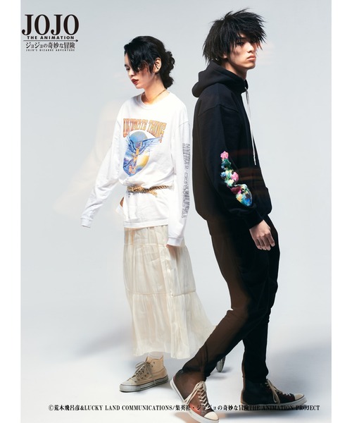 glamb(グラム)の「Giorno Giovanna's stand hoodie / ジョルノジョバァーナズスタンドフーディー【ジョジョの奇妙な冒険コラボレーションアイテム】(パーカー・メンズ・ホワイト/ブラック・4/3/0/1/2)」の13枚目の写真