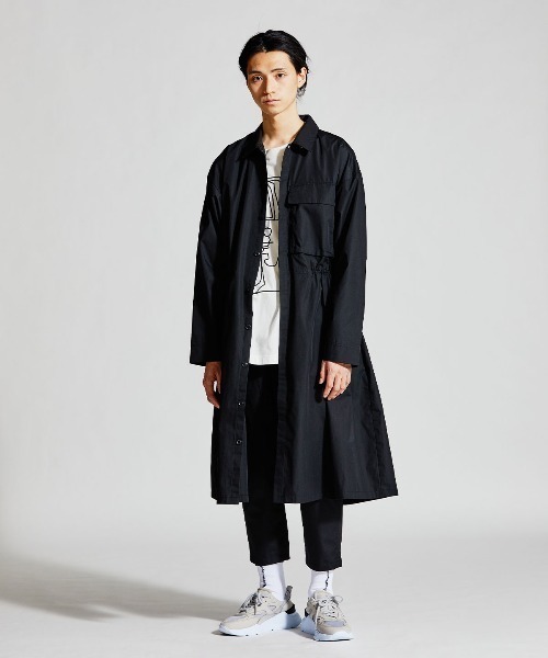 Midiumisolid その他アウター ロングシャツコート 1 を購入できます Marcourt C ロングシャツコート その他 アウター Pe ジャケット アウター Midiumisolid ミディウミソリッド のファッション お年玉セール特価
