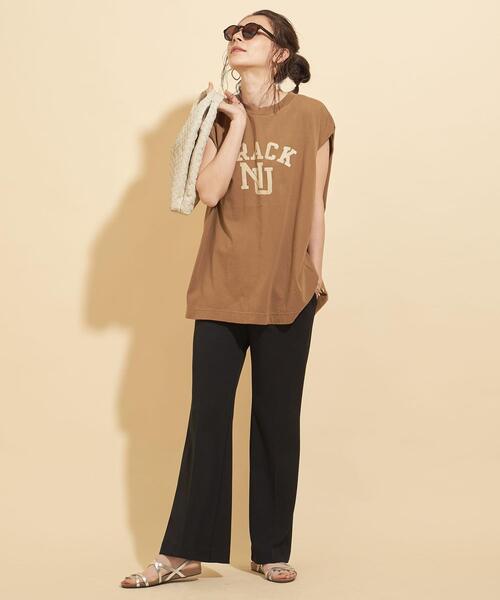 BEAUTY&YOUTH UNITED ARROWS(ビューティーアンドユースユナイテッドアローズ)の「BY∴ イージーフレアカットソーパンツ -ウォッシャブル-(その他パンツ・レディース・ナチュラル/ブラック/イエロー・S/M)」の13枚目の写真