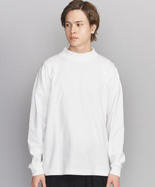 BEAUTY&YOUTH UNITED ARROWS(ビューティーアンドユースユナイテッドアローズ)の「BY スムース モックネック カットソー(Tシャツ/カットソー・メンズ・ダークグレー/ベージュ/ホワイト・X-LARGE/MEDIUM/SMALL/LARGE)」の4枚目の写真