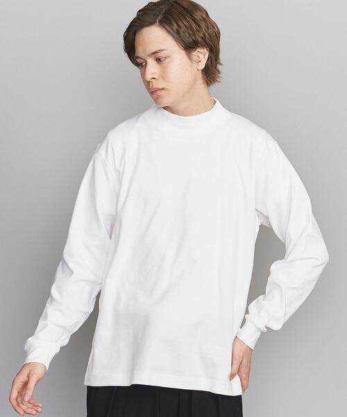 BEAUTY&YOUTH UNITED ARROWS(ビューティーアンドユースユナイテッドアローズ)の「BY スムース モックネック カットソー(Tシャツ/カットソー・メンズ・ダークグレー/ベージュ/ホワイト・X-LARGE/MEDIUM/SMALL/LARGE)」の7枚目の写真