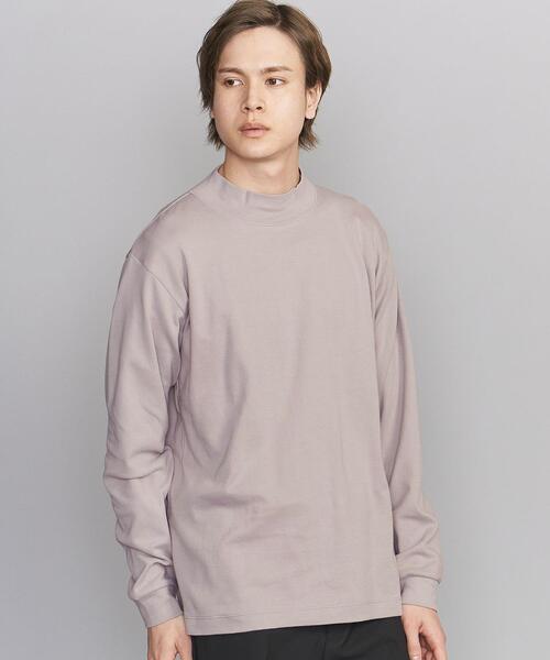 BEAUTY&YOUTH UNITED ARROWS(ビューティーアンドユースユナイテッドアローズ)の「BY スムース モックネック カットソー(Tシャツ/カットソー・メンズ・ダークグレー/ベージュ/ホワイト・X-LARGE/MEDIUM/SMALL/LARGE)」の10枚目の写真