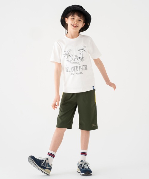 KRIFF MAYER Kid's Collection（クリフメイヤーキッズコレクション）の「のび～るテックカラーショーツ（その他パンツ・キッズ・ネイビー/カーキ/チャコール・150/170/130/140/160/120）」の8枚目の写真