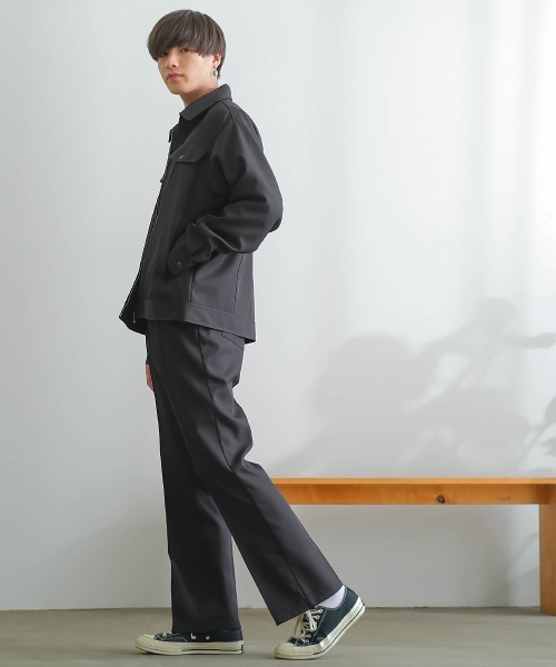 SIDEWAY STANCE(サイドウェイスタンス)の「【SIDEWAY STANCE】スタプレ セミフレア スラックス パンツ セットアップ対応(スラックス・メンズ・ブルーグレー/ブラウン/グレイッシュベージュ/ブラック・MEDIUM/LARGE/X-LARGE)」の7枚目の写真