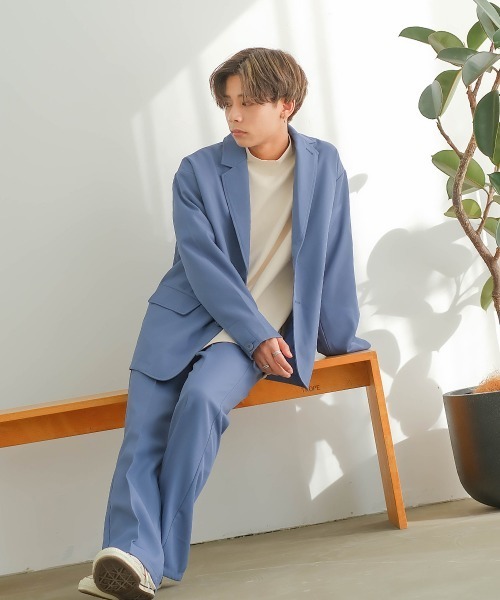 SIDEWAY STANCE(サイドウェイスタンス)の「【SIDEWAY STANCE】スタプレ セミフレア スラックス パンツ セットアップ対応(スラックス・メンズ・ブルーグレー/ブラウン/グレイッシュベージュ/ブラック・MEDIUM/LARGE/X-LARGE)」の12枚目の写真