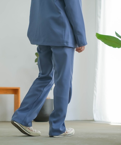 SIDEWAY STANCE(サイドウェイスタンス)の「【SIDEWAY STANCE】スタプレ セミフレア スラックス パンツ セットアップ対応(スラックス・メンズ・ブルーグレー/ブラウン/グレイッシュベージュ/ブラック・MEDIUM/LARGE/X-LARGE)」の11枚目の写真