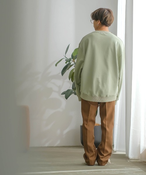 SIDEWAY STANCE(サイドウェイスタンス)の「【SIDEWAY STANCE】スタプレ セミフレア スラックス パンツ セットアップ対応(スラックス・メンズ・ブルーグレー/ブラウン/グレイッシュベージュ/ブラック・MEDIUM/LARGE/X-LARGE)」の16枚目の写真