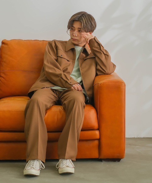 SIDEWAY STANCE(サイドウェイスタンス)の「【SIDEWAY STANCE】スタプレ セミフレア スラックス パンツ セットアップ対応(スラックス・メンズ・ブルーグレー/ブラウン/グレイッシュベージュ/ブラック・MEDIUM/LARGE/X-LARGE)」の17枚目の写真