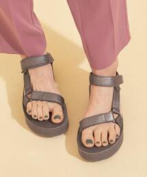 Teva | <Teva(テバ)>∴FLATFORM UNIVERSAL フラットフォームユニバーサル メタリックサンダル(サンダル)