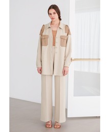 ALEXIA STAM | Contrast Center Crease Pants/コントラストセンタークリースパンツ(その他パンツ)