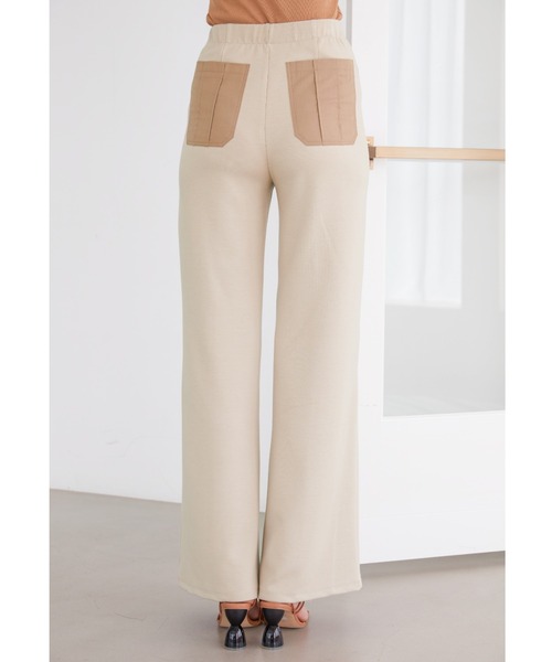 ALEXIA STAM（アリシアスタン）の「Contrast Center Crease Pants/コントラストセンタークリースパンツ（その他パンツ・レディース・チャコールグレー/ベージュ・S/M）」の21枚目の写真