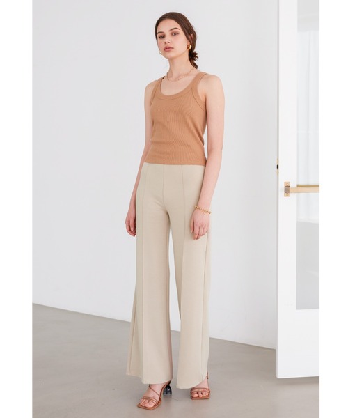 ALEXIA STAM（アリシアスタン）の「Contrast Center Crease Pants/コントラストセンタークリースパンツ（その他パンツ・レディース・チャコールグレー/ベージュ・S/M）」の15枚目の写真
