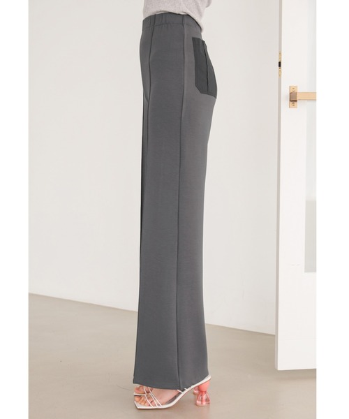 ALEXIA STAM（アリシアスタン）の「Contrast Center Crease Pants/コントラストセンタークリースパンツ（その他パンツ・レディース・チャコールグレー/ベージュ・S/M）」の14枚目の写真