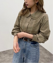 コットンレースフリルブラウス【ZOZOTOWN限定アイテム】