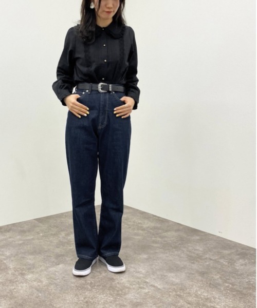 apres jour mignon(アプレジュールミニョン)の「コットンレースフリルブラウス【ZOZOTOWN限定アイテム】(シャツ/ブラウス・レディース・ブラック/オフホワイト/モカ・X-LARGE/フリー)」の14枚目の写真