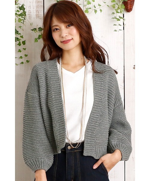 セール】3GGボリュームスリーブカーディガン（カーディガン/ボレロ