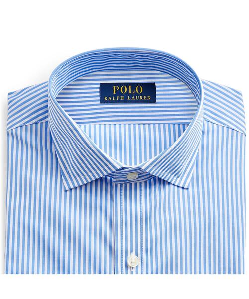 POLO RALPH LAUREN（ポロ ラルフ ローレン）の「スリム フィット ストライプド ポプリン シャツ（シャツ/ブラウス・メンズ・ブルー・14H23/15/23/16/23/15H23/18/67/18/45/16H23/16H45/17/45/16/45/17/23）」の2枚目の写真