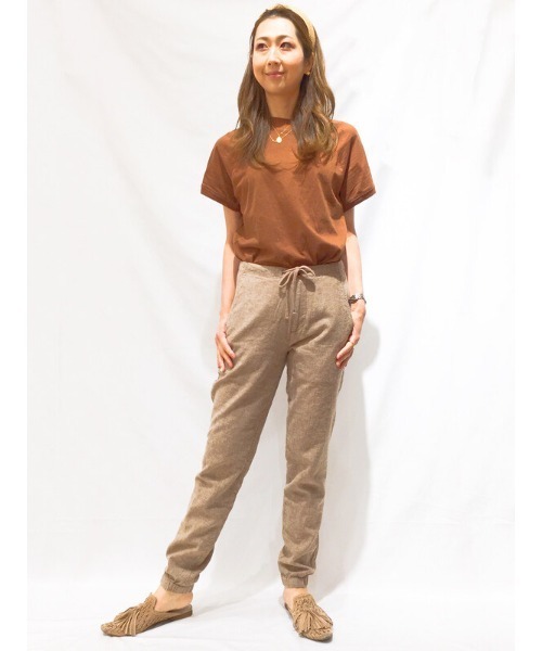 GAP（ギャップ）の「リネンブレンド ペーパーバッグパンツ（その他パンツ・メンズ・ブルー系その他/ネイビー/ベージュ系その他/ベージュ・XXS/XS/XL/L/M/S）」の19枚目の写真