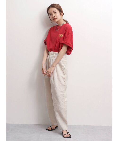 Ungrid（アングリッド）の「ハイウエストボリュームテーパードパンツ（その他パンツ・レディース・ブラック/アイボリー・SMALL/MEDIUM）」の8枚目の写真