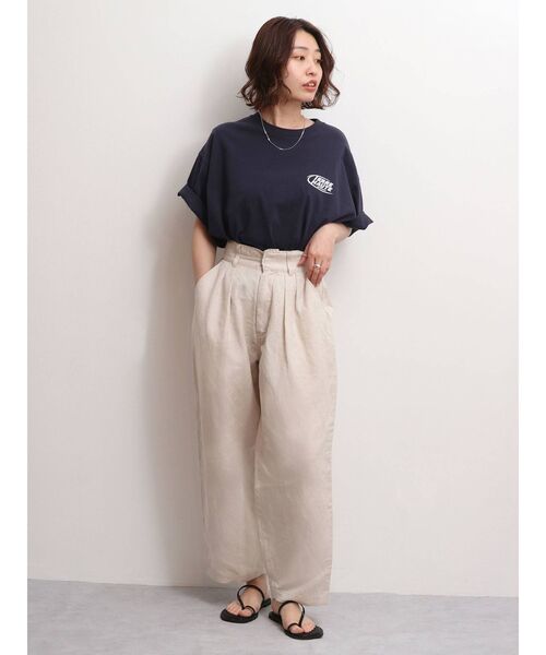 Ungrid（アングリッド）の「ハイウエストボリュームテーパードパンツ（その他パンツ・レディース・ブラック/アイボリー・SMALL/MEDIUM）」の13枚目の写真