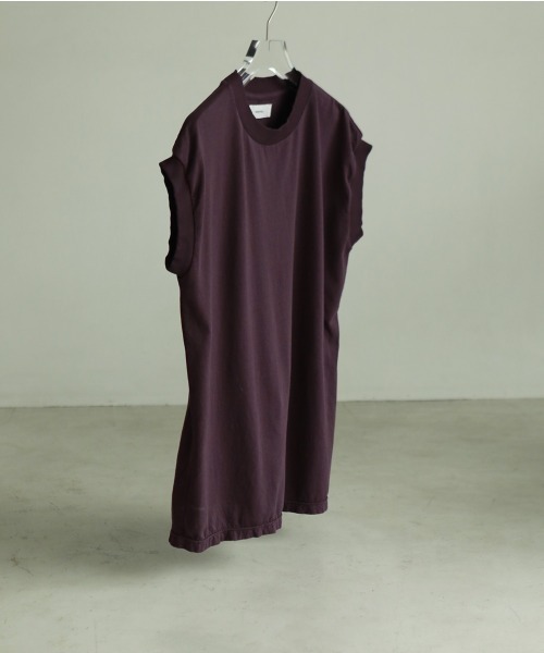 TODAYFUL（トゥデイフル）の「ウォッシュドコットンタンクトップ（タンクトップ・レディース・パープル/クリーム/キナリ・FREE）」の3枚目の写真