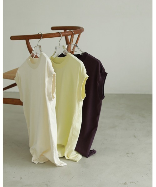 TODAYFUL（トゥデイフル）の「ウォッシュドコットンタンクトップ（タンクトップ・レディース・パープル/クリーム/キナリ・FREE）」の10枚目の写真