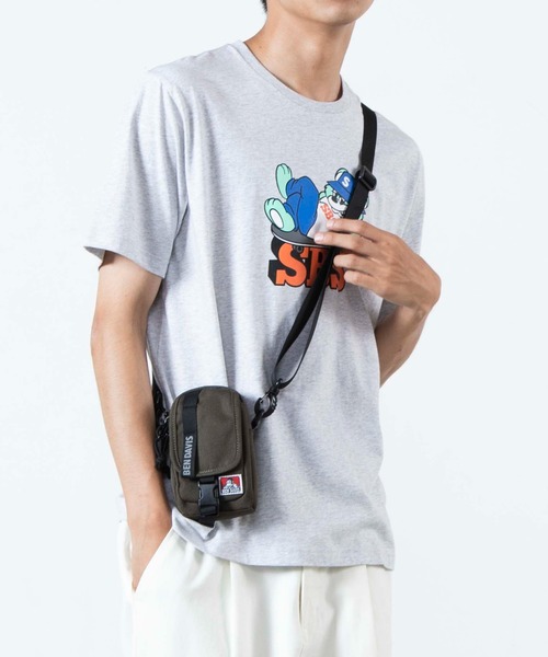 BEN DAVIS（ベンデイビス）の「WEGO/BEN DAVIS GADGET SHOULDER POUCH（ショルダーバッグ・メンズ・ブラック/ベージュ/オリーブ・FREE）」の3枚目の写真