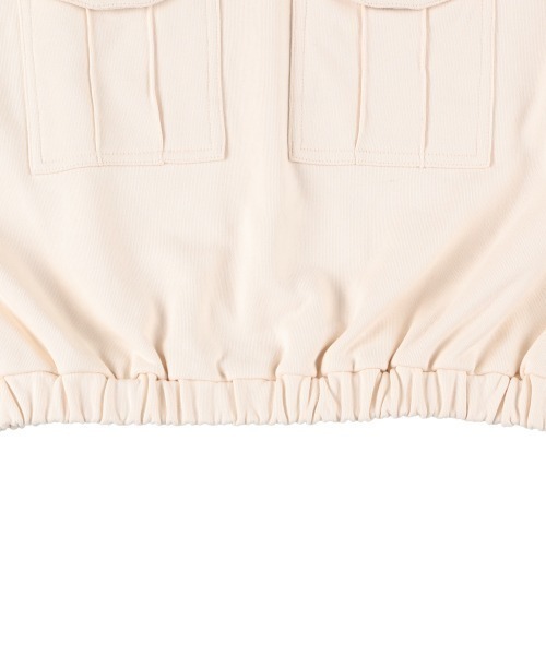 PIPING HOT FUTURE（パイピングホットフューチャー）の「LS OVERSIZE CARGO POCKET CREW SWEATSHIRT（スウェット・レディース・シャンパン・XS/S/L/M）」の4枚目の写真