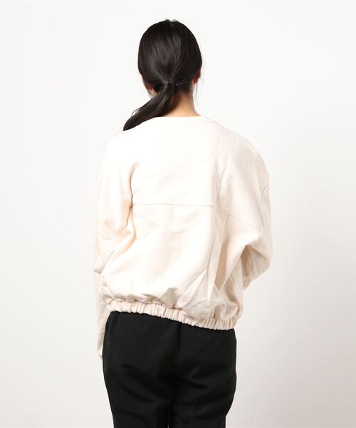 PIPING HOT FUTURE（パイピングホットフューチャー）の「LS OVERSIZE CARGO POCKET CREW SWEATSHIRT（スウェット・レディース・シャンパン・XS/S/L/M）」の13枚目の写真
