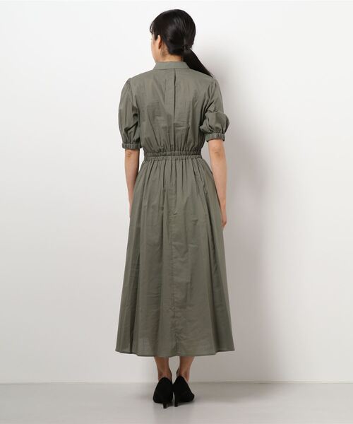 N.（N. Natural Beauty Basic）（エヌエヌナチュラルビューティーベーシック）の「【S Size Line】コットンローンシャツ衿ワンピース（ワンピース・レディース・ブラック/グレー/ブルー・SMALL/MEDIUM）」の5枚目の写真