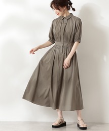 N.（N. Natural Beauty Basic） | コットンローンシャツ衿ワンピース(ワンピース)