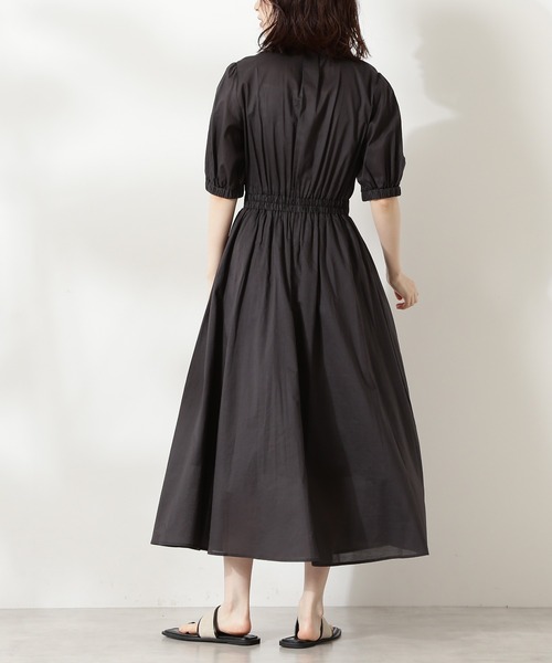 N.（N. Natural Beauty Basic）（エヌエヌナチュラルビューティーベーシック）の「【S Size Line】コットンローンシャツ衿ワンピース（ワンピース・レディース・ブラック/グレー/ブルー・SMALL/MEDIUM）」の13枚目の写真