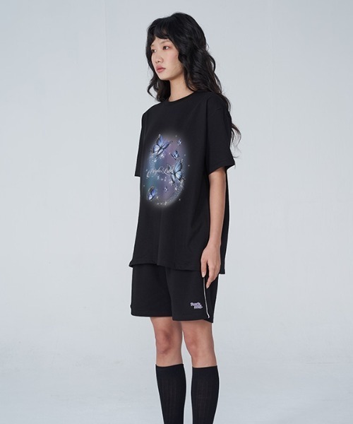 PURPLE LABEL(パープルラベル)の「【PURPLE LABEL 】オーロラバタフライティーシャツ(Tシャツ/カットソー・レディース・ホワイト/スカイブルー/ブラック/パープル・SMALL/MEDIUM)」の11枚目の写真