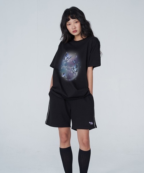 PURPLE LABEL(パープルラベル)の「【PURPLE LABEL 】オーロラバタフライティーシャツ(Tシャツ/カットソー・レディース・ホワイト/スカイブルー/ブラック/パープル・SMALL/MEDIUM)」の9枚目の写真