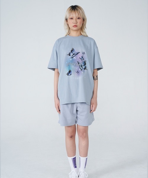 PURPLE LABEL(パープルラベル)の「【PURPLE LABEL 】オーロラバタフライティーシャツ(Tシャツ/カットソー・レディース・ホワイト/スカイブルー/ブラック/パープル・SMALL/MEDIUM)」の14枚目の写真