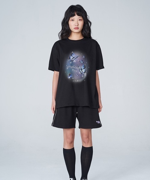 PURPLE LABEL(パープルラベル)の「【PURPLE LABEL 】オーロラバタフライティーシャツ(Tシャツ/カットソー・レディース・ホワイト/スカイブルー/ブラック/パープル・SMALL/MEDIUM)」の10枚目の写真
