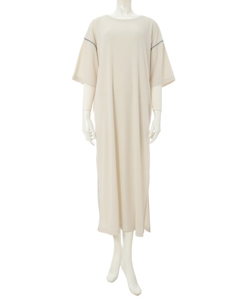 fifth（フィフス）の「バイカラーステッチワッフルワンピース（ワンピース・レディース・ホワイト/グレー/モカ・MEDIUM）」の8枚目の写真