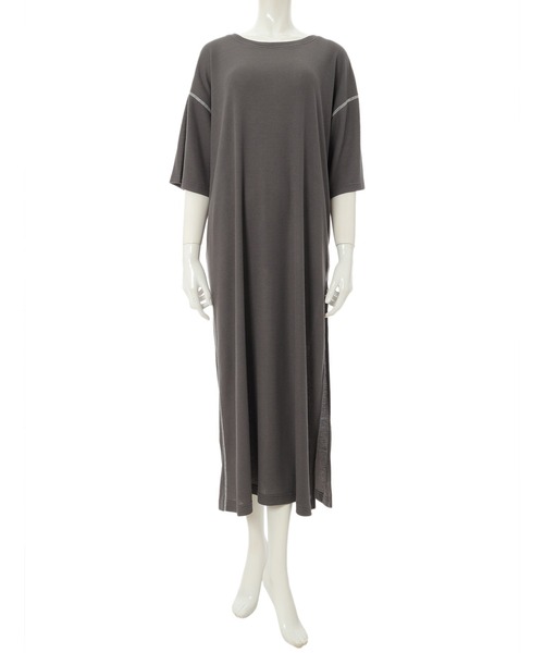 fifth（フィフス）の「バイカラーステッチワッフルワンピース（ワンピース・レディース・ホワイト/グレー/モカ・MEDIUM）」の7枚目の写真