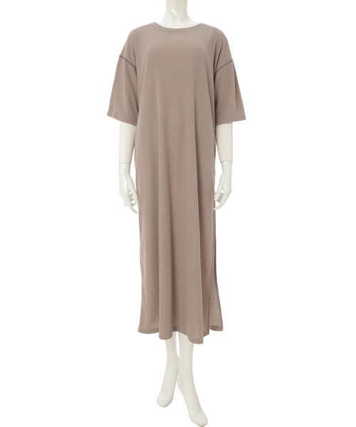 fifth（フィフス）の「バイカラーステッチワッフルワンピース（ワンピース・レディース・ホワイト/グレー/モカ・MEDIUM）」の11枚目の写真